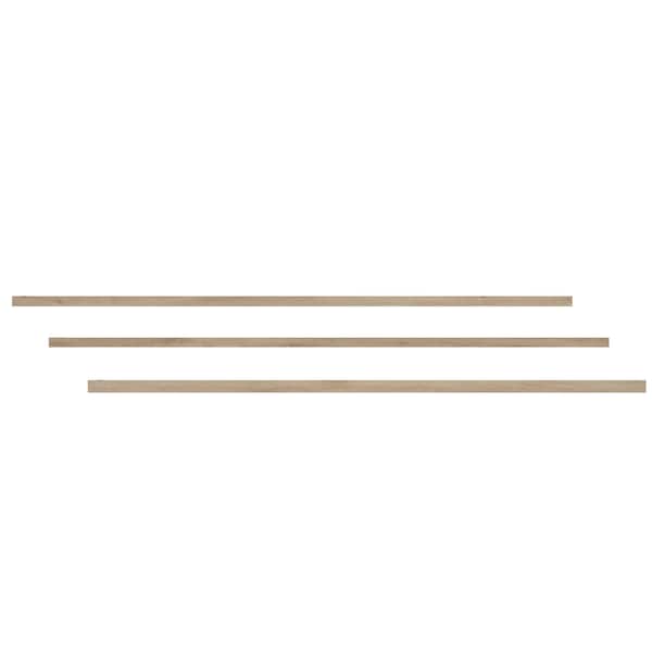 Ackland 0.75in. x 94in. x 2.75in. Refined Oak Luxury Vinyl Flooring Trim Flush Stair Nose Eased Edge AKVTVREOA-FSN-EE - main